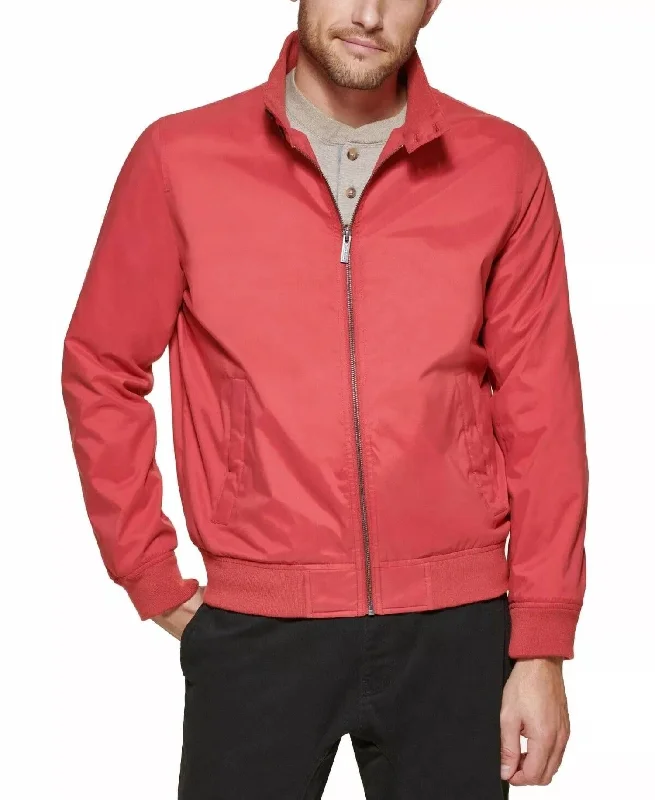 Men's Bomber Jacket In Red