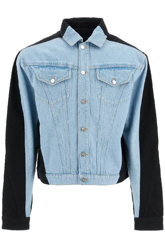 Mugler Men's Two-Tone blue Jacket