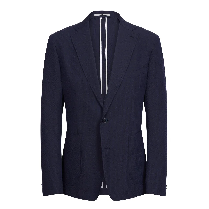 HENRY SARTORIAL Summer Blazer NAVY