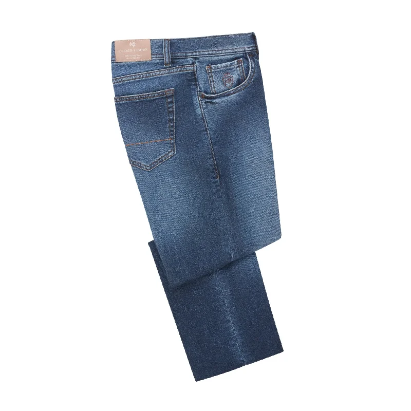 "Milano" Regular-Fit Stretch-Denim Jeans