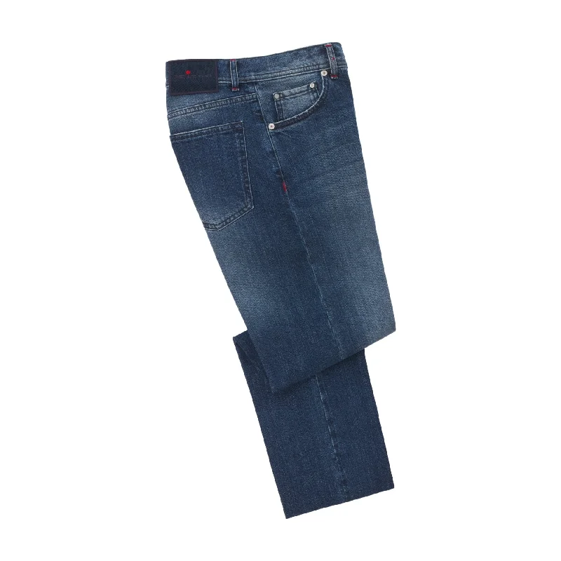 Slim-Fit Stretch-Cotton Jeans in Blue