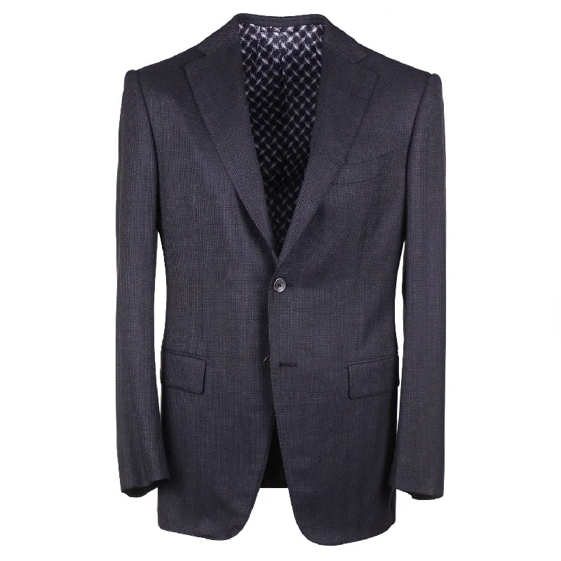 Zilli Herringbone Wool and Silk Suit