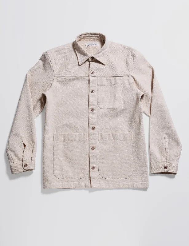 BKT15 Shirt Jacket in 12 Oz Denim - Natural