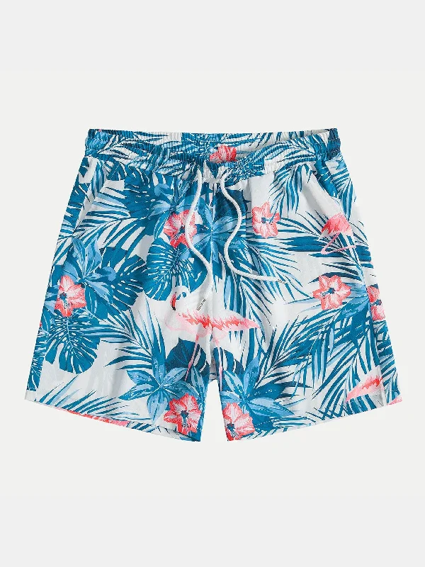 Flamingo Print Shorts