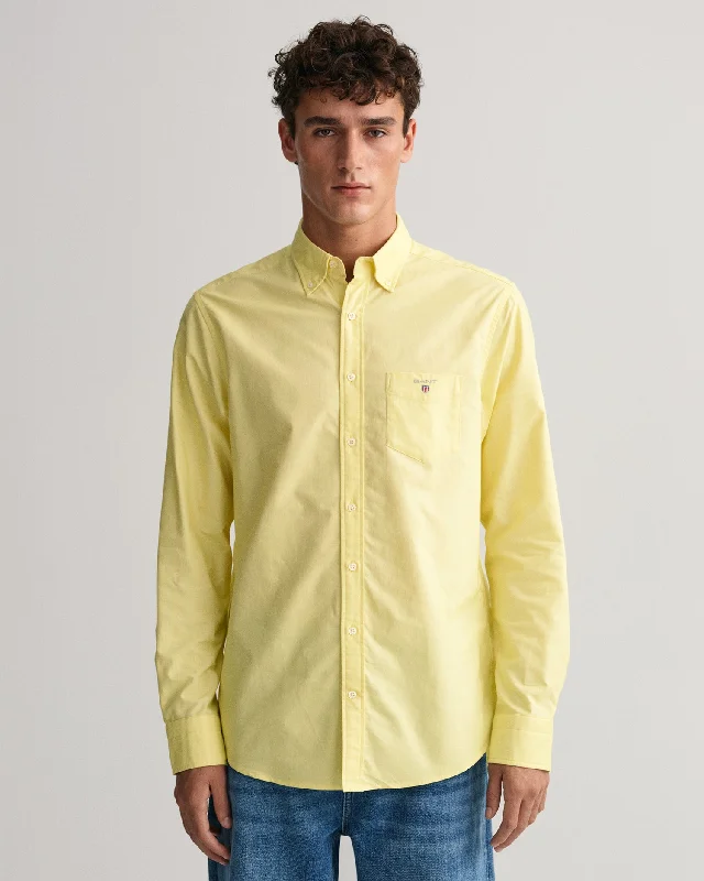 Gant Oxford Reg Button Down LS Shirt Clear Yellow