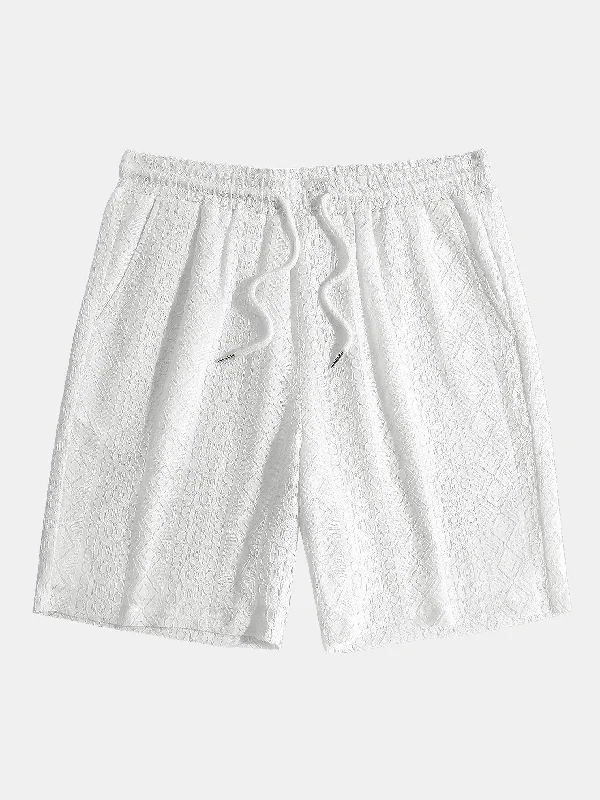 Geometry Textured Shorts