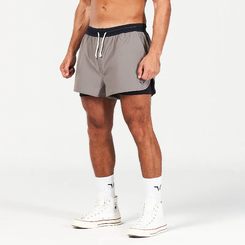 Golden Era Young Retro 2-in-1 Shorts - Dark Gull Grey