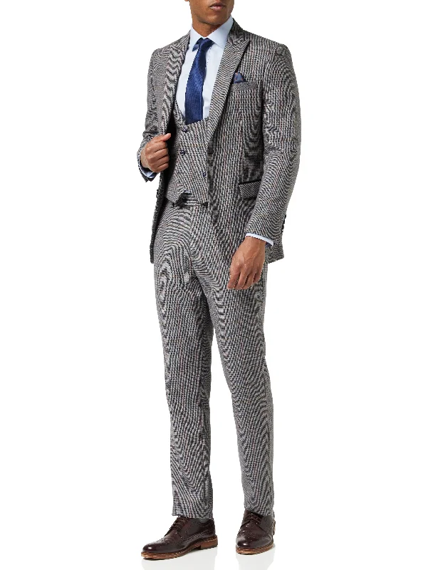 HERVE – BLUE HOUNDSTOOTH TWEED SUIT