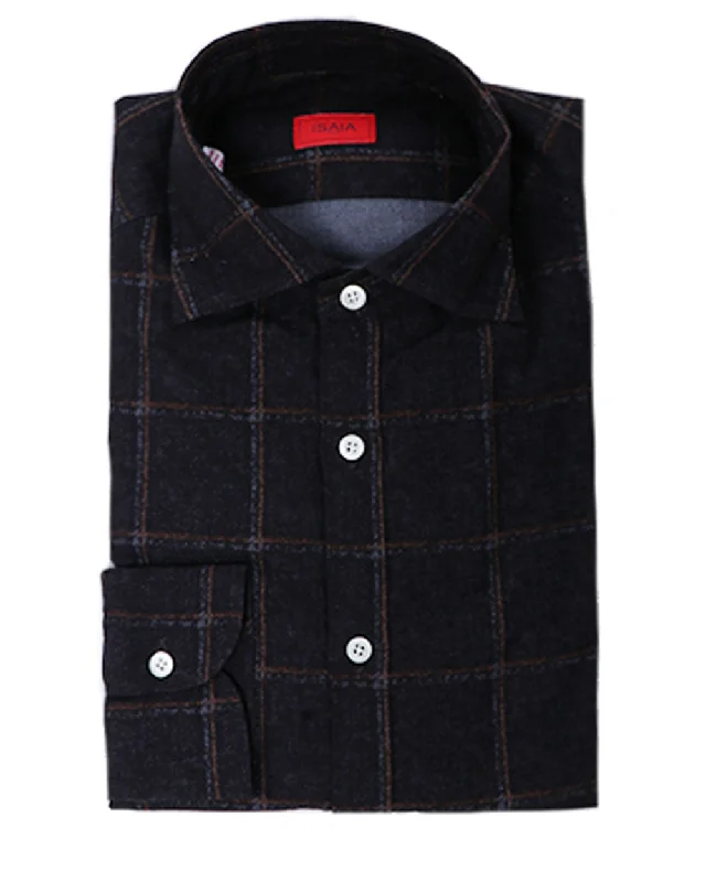 Grey Flannel Check Dress Shirt