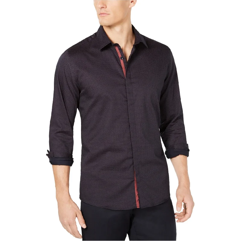 Ryan Seacrest Mens Arrow-Print Button Up Shirt