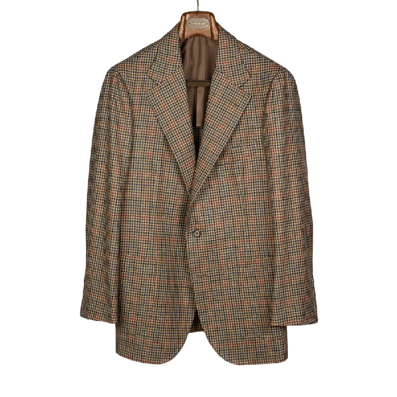 x Sartoria Carrara: Sport coat in Holland & Sherry tan gunclub check wool 9/10oz