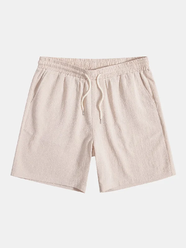 Wrinkled Drawstring Shorts