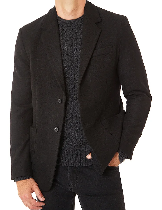 Wool Notch Lapel Blazer