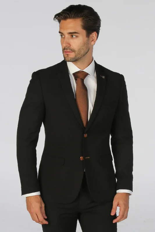 Mayfair - Men's Black Textured Blazer