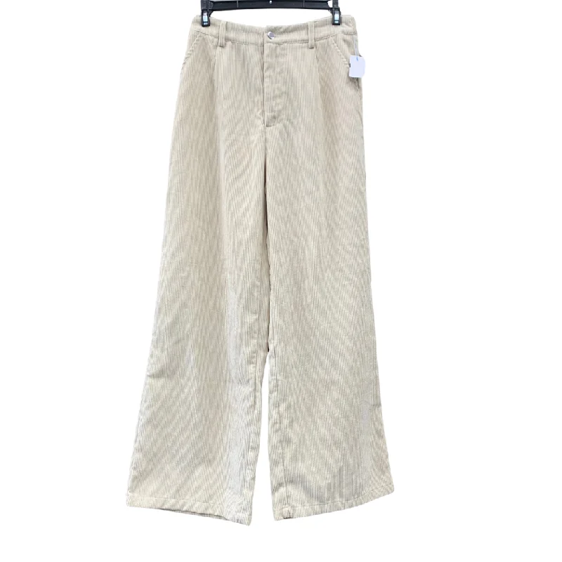 Pants Corduroy By Shein In Cream, Size: M