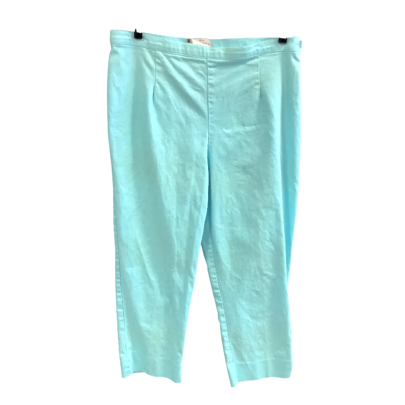 Pants Cropped By tribella In Blue, Size: 10