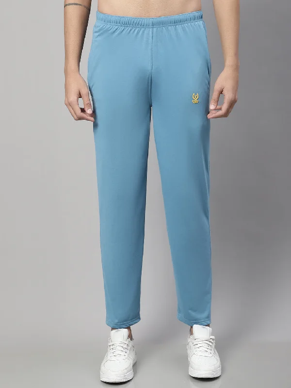 Vimal Jonney Blue Regular fit Cotton Trackpant for Men