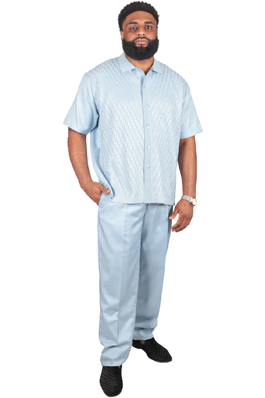 Solid Man 2 Piece Set, Light Blue