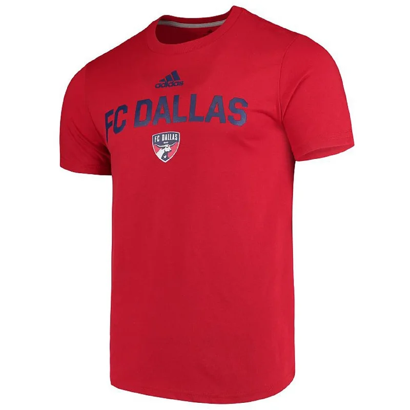 Adidas Mens FC Dallas Graphic T-Shirt, Red, Large