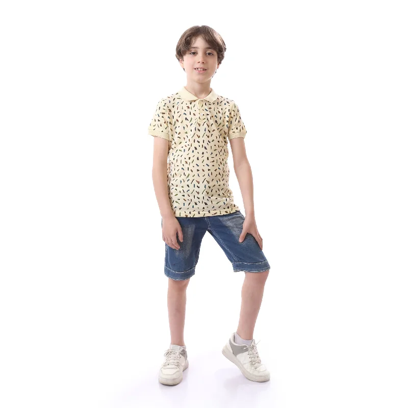 boys-colorful-pattern-light-yellow-polo-shirt