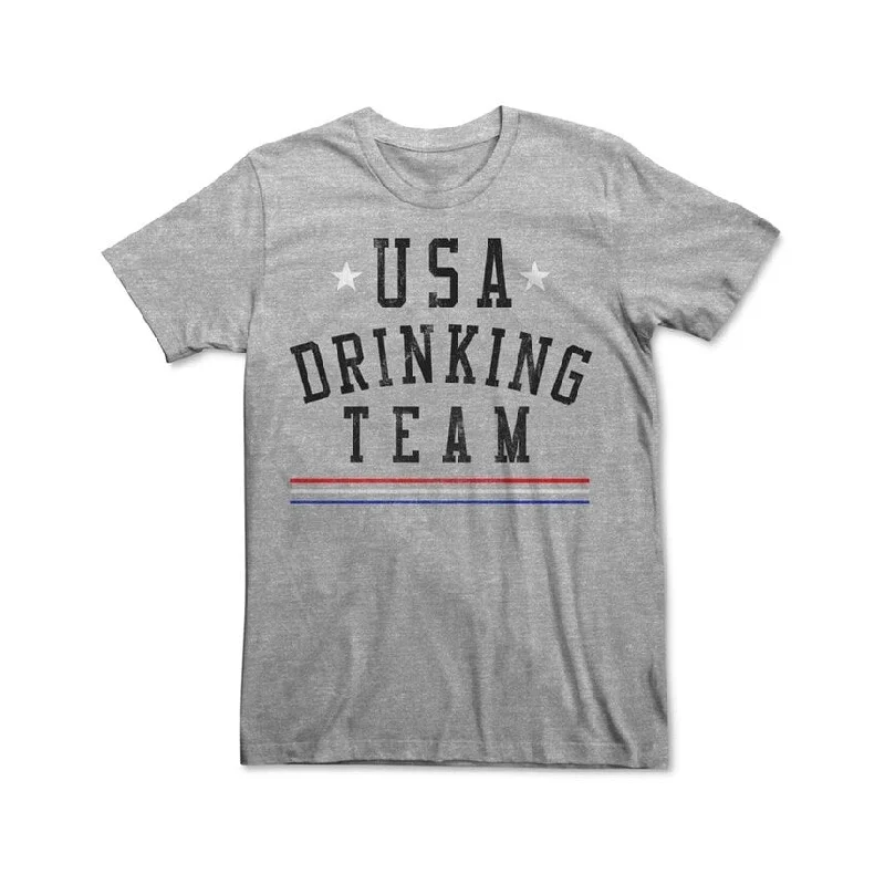 Fifth Sun Mens Usa Drinking Team Graphic T-Shirt