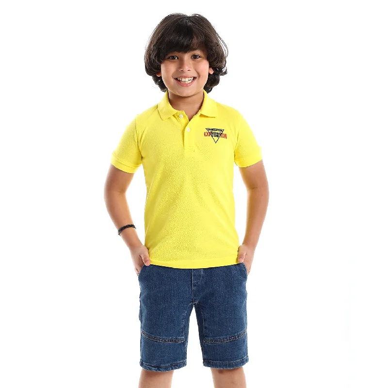 generation_expression_stitched_yellow_-_black_polo_shirt