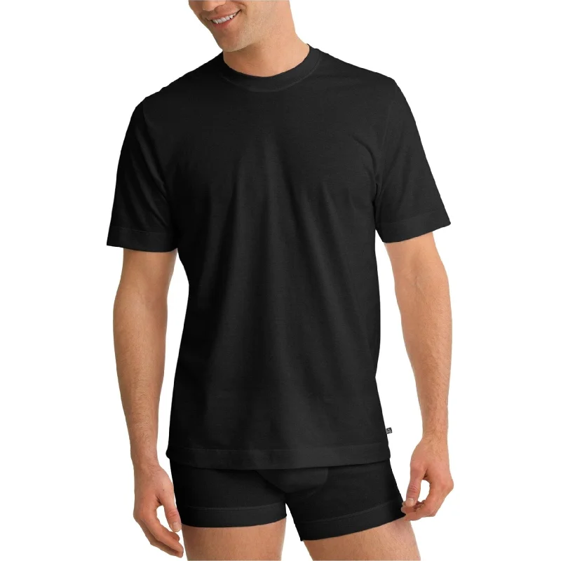 Jockey Mens Staycool 2 Pk. Basic T-Shirt, Black, Medium