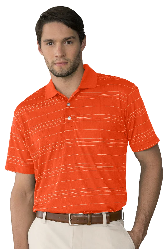 Vansport Three-Color Textured Stripe Polo