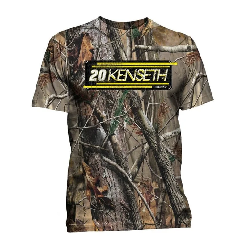 Nascar Mens Matt Kenseth Go Camo Graphic T-Shirt, Brown, Medium