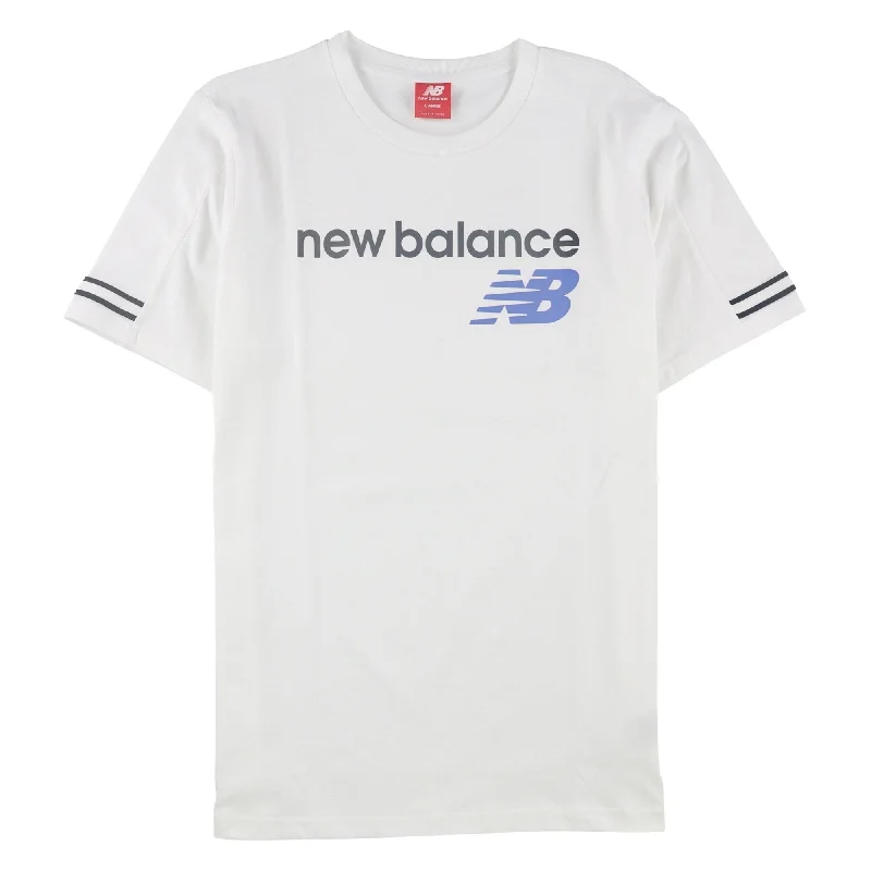 New Balance Mens Logo Graphic T-Shirt, White, XX-Large