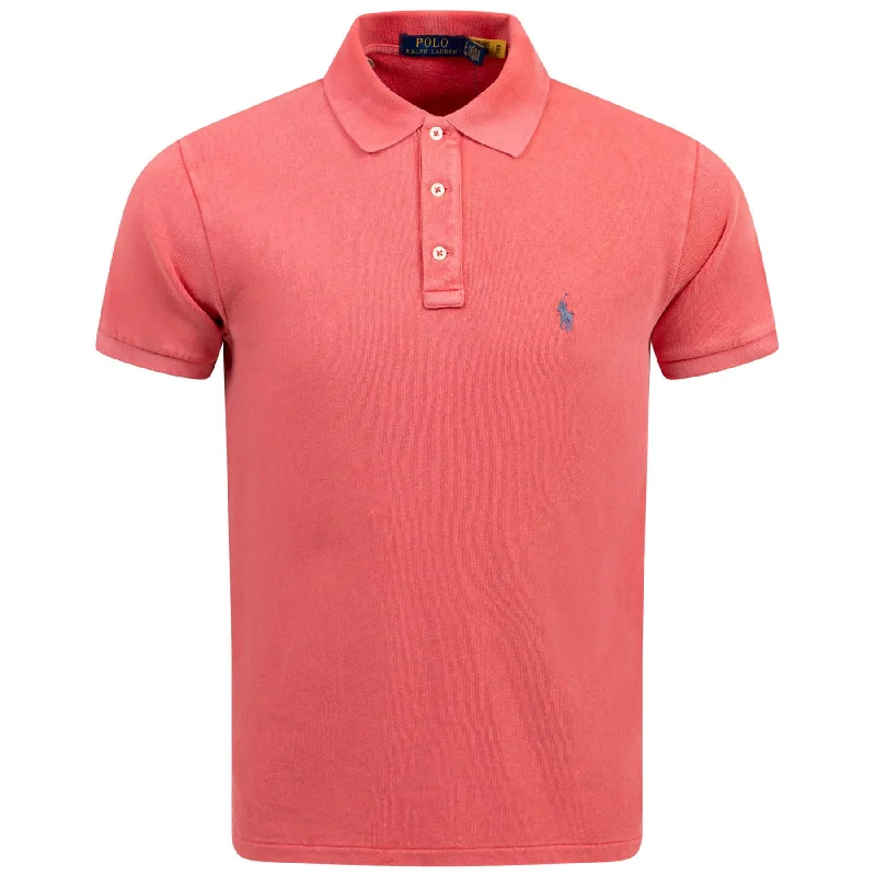 Polo Golf Slim Fit Cotton Knit Polo Sunrise Red - SU24