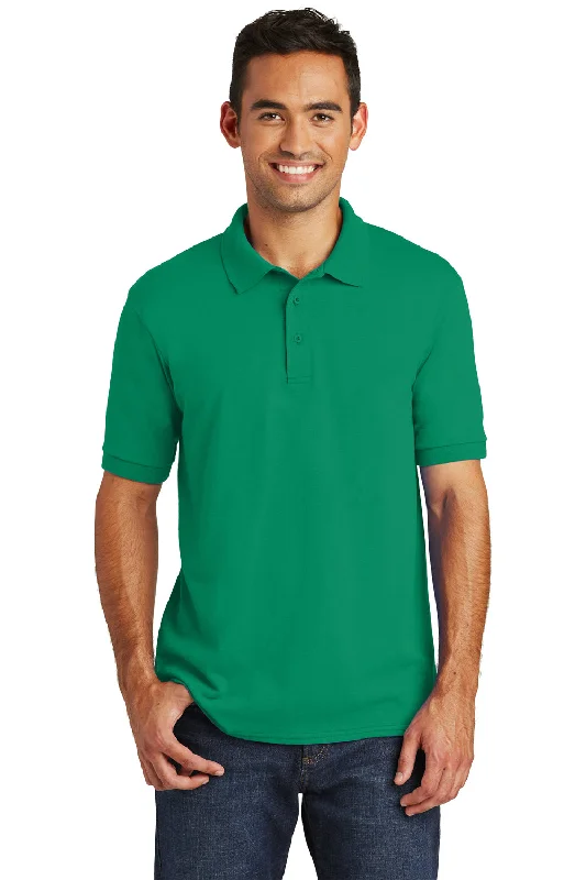 Port & Company Mens Core Stain Resistant Short Sleeve Polo Shirt - Kelly Green