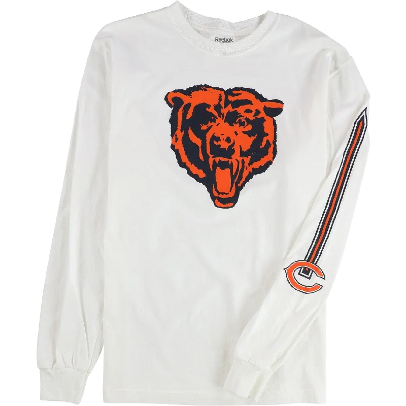 Reebok Mens Chicago Bears Graphic T-Shirt, White, Medium