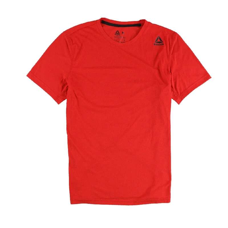 Reebok Mens Supremium Speedwick Basic T-Shirt, Red, Medium