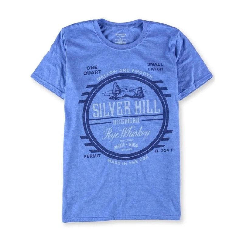 SONOMA life+style Mens Silver Hill Rye Whiskey Graphic T-Shirt, Blue, Small