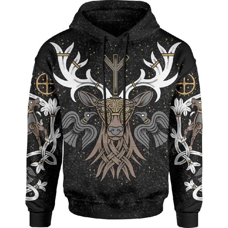 Stag of Valhalla Pullover Hoodie