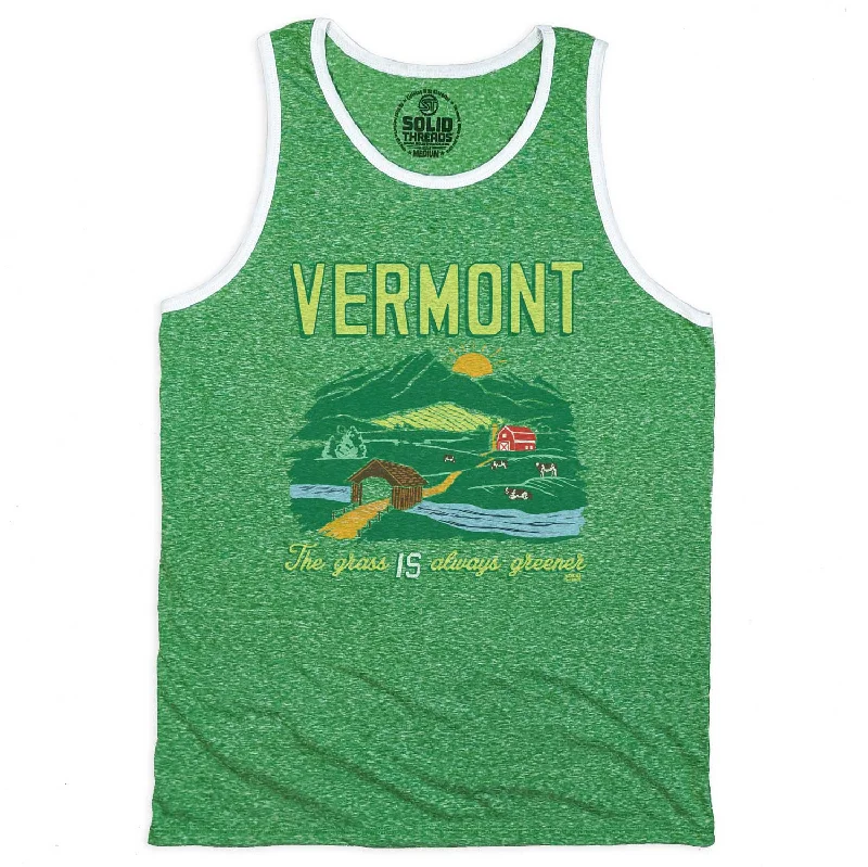 Vermont The Grass IS Always Greener Ringer Tank Top